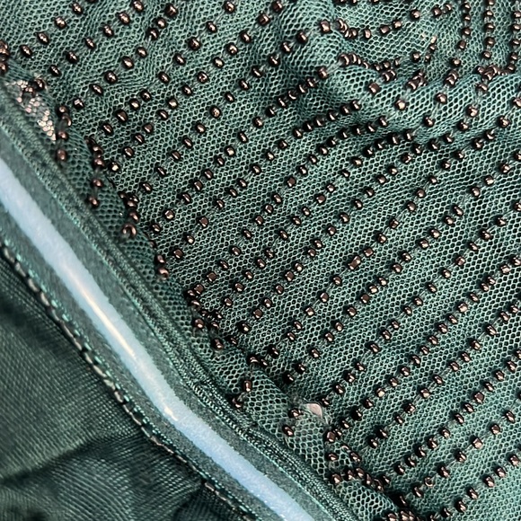 Adrianna papell beaded lace up back sleeveless party dress - Picture 8 of 9